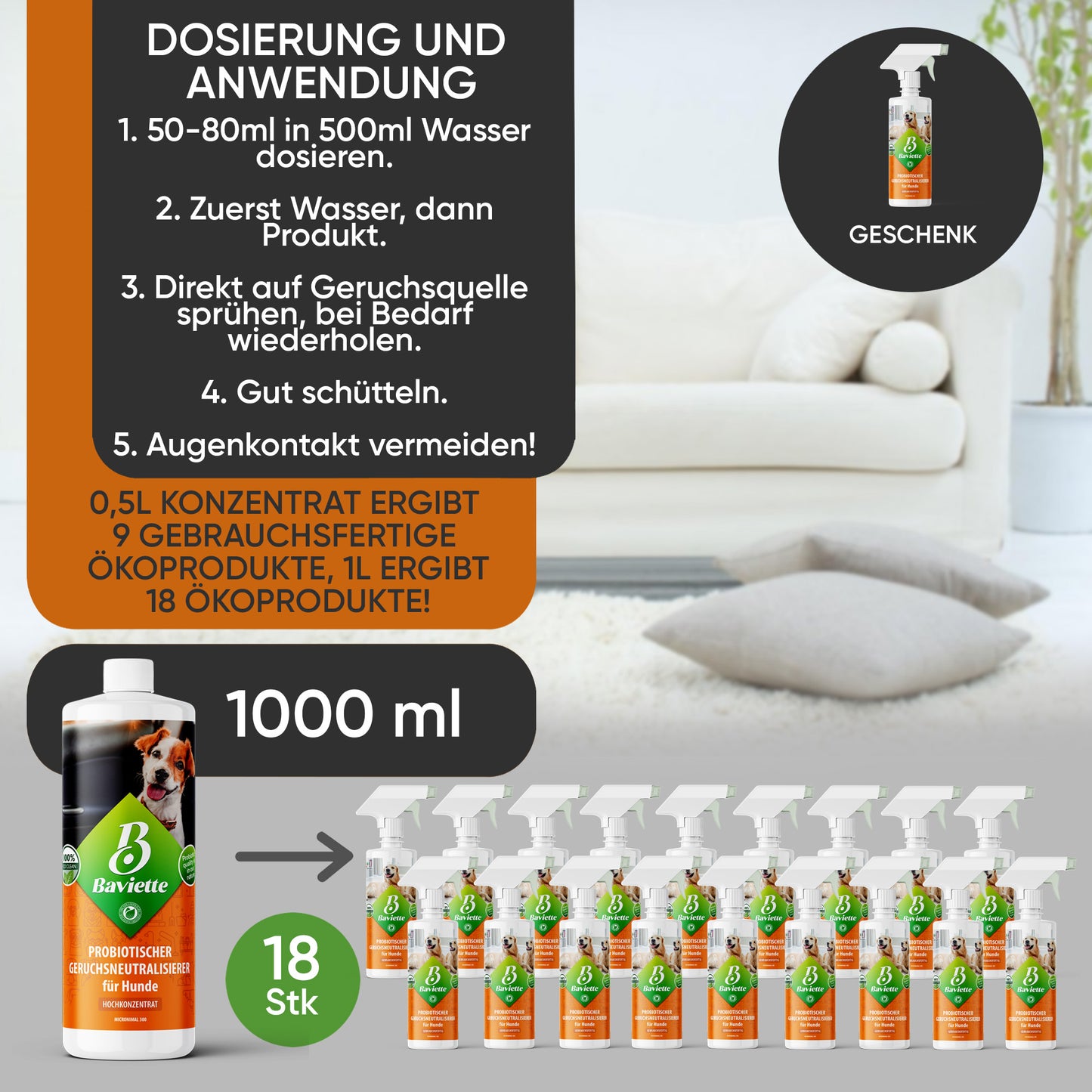 Geruchsentferner Konzentrat