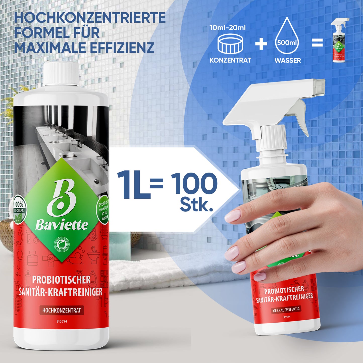Sanitär-Kraftreiniger Konzentrat
