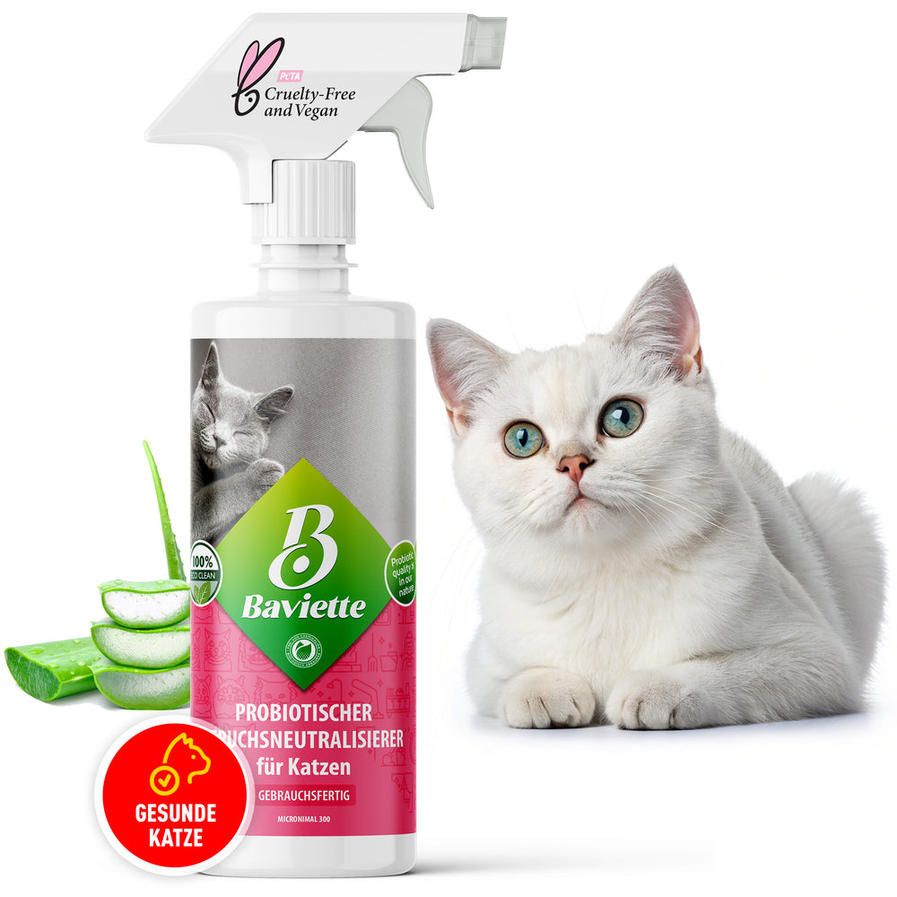 Geruchsneutralisierer Spray für Katzen sanft und effektiv – BAVIETTE